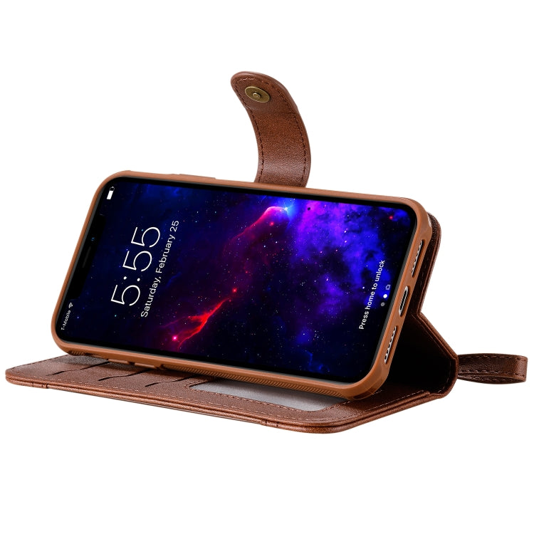For iPhone 11 Multifunctional Detachable Magnetic Horizontal Flip Leather Case with Card Slots & Holder & Wallet & Photo Frame(Coffee) - iPhone 11 Cases by buy2fix | Online Shopping UK | buy2fix