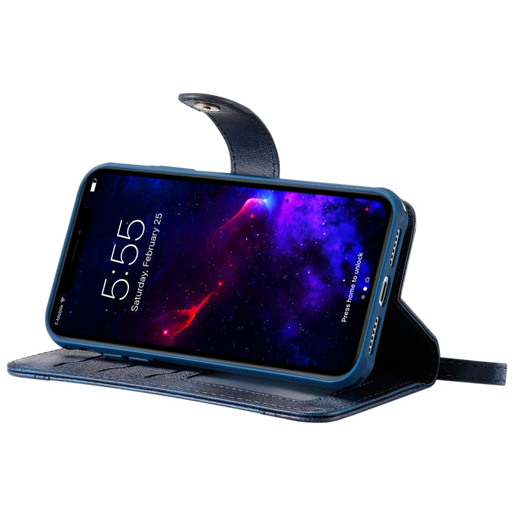 For iPhone 11 Multifunctional Detachable Magnetic Horizontal Flip Leather Case with Card Slots & Holder & Wallet & Photo Frame(Blue) - iPhone 11 Cases by buy2fix | Online Shopping UK | buy2fix