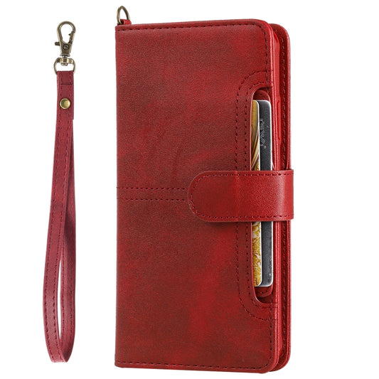 For iPhone 11 Pro Max Multifunctional Detachable Magnetic Horizontal Flip Leather Case with Card Slots & Holder & Wallet & Photo Frame(Red) - iPhone 11 Pro Max Cases by buy2fix | Online Shopping UK | buy2fix