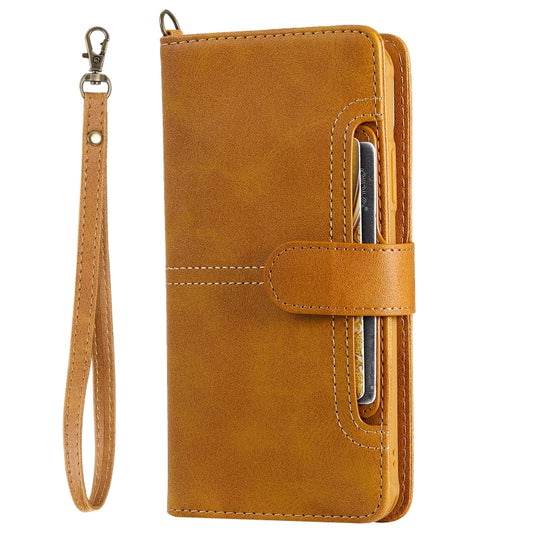 For iPhone 11 Pro Max Multifunctional Detachable Magnetic Horizontal Flip Leather Case with Card Slots & Holder & Wallet & Photo Frame(Brown) - iPhone 11 Pro Max Cases by buy2fix | Online Shopping UK | buy2fix