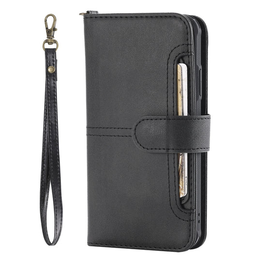 For iPhone XR Multifunctional Detachable Magnetic Horizontal Flip Leather Case with Card Slots & Holder & Wallet & Photo Frame(Black) - More iPhone Cases by buy2fix | Online Shopping UK | buy2fix