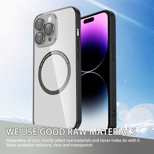 For iPhone 14 Pro Lens Protector Magsafe Phone Case(Black) by buy2fix