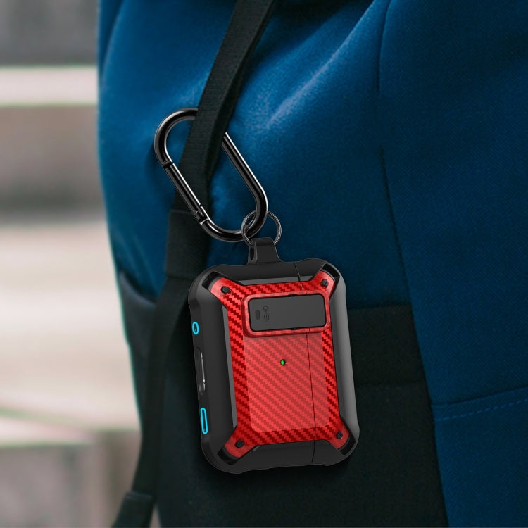 For AirPods Pro 2 Bumblebee Carbon Fiber Earphone Protective Case(Green Yellow) by buy2fix