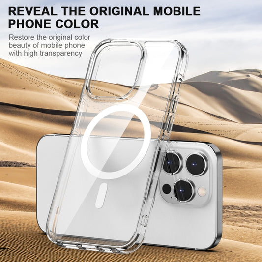 For iPhone 14 Pro Aurora Series MagSafe Phone Case(Transparent Black) by buy2fix