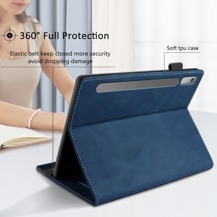 For Lenovo Tab P11 Pro Gen 2 Splicing Series Tablet PC Leather Case(Royal Blue) by buy2fix