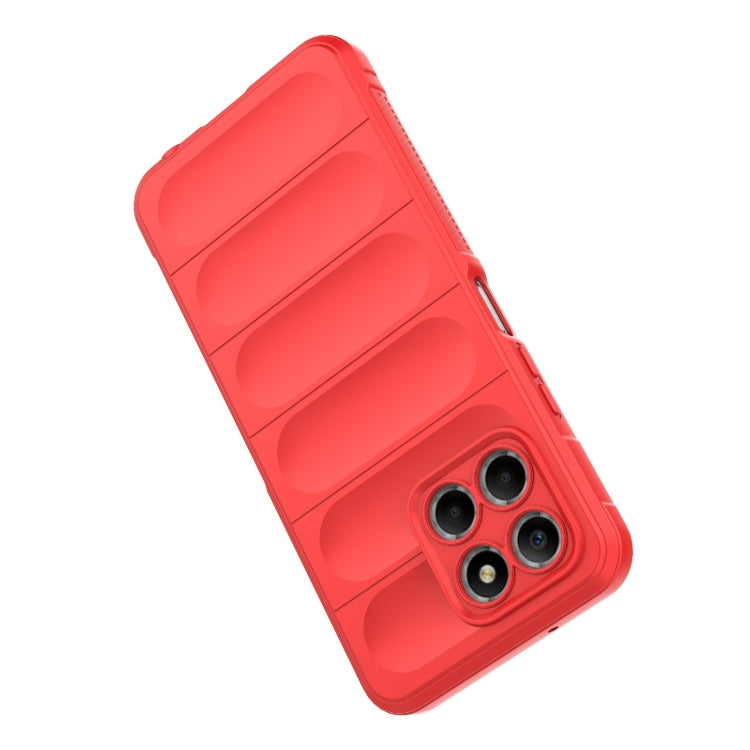 For Honor 8X 5G Magic Shield TPU + Flannel Phone Case(Dark Blue) by buy2fix