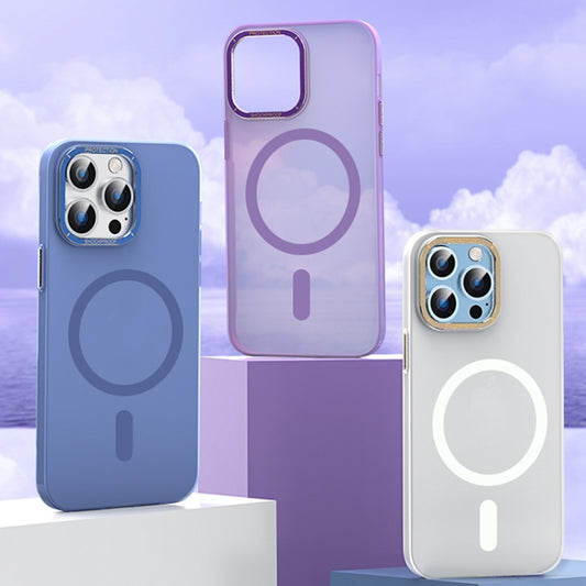 For iPhone 13 Magsafe Magnetic Crystal Frosted Series Phone Case(Translucent White) by buy2fix