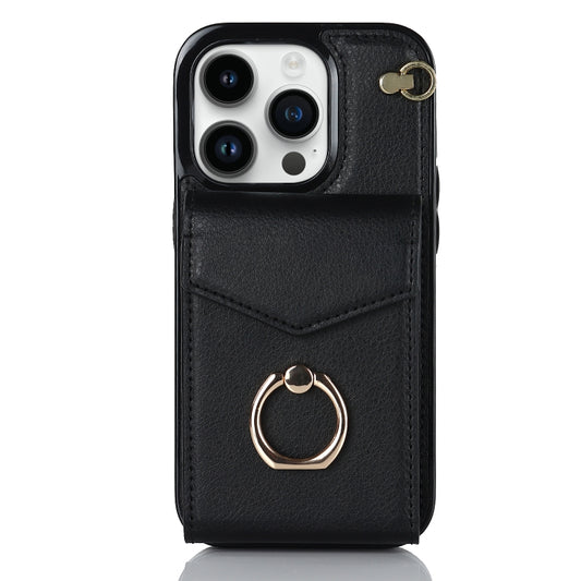 For iPhone 13 mini Anti-theft RFID Card Slot Phone Case(Black) - iPhone 13 mini Cases by buy2fix | Online Shopping UK | buy2fix