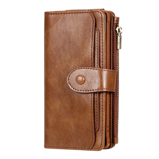 For Galaxy Note 10 Multifunctional Retro Detachable Magnetic Horizontal Flip Leather Case with Card Slots & Holder & Wallet & Photo Frame(Brown) - Galaxy Phone Cases by buy2fix | Online Shopping UK | buy2fix