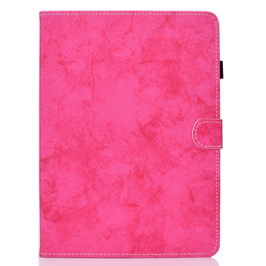For iPad Pro 11 (2020) Sewing Thread Horizontal Solid Color Flat Leather Tablet Case with Sleep Function & Pen Cover & Anti Skid Strip & Card Slot & Holder(Rose Red) - iPad Pro 11 (2020) Cases by buy2fix | Online Shopping UK | buy2fix