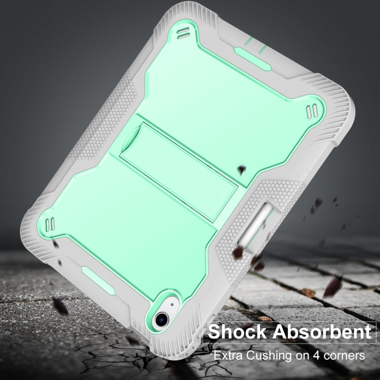 For iPad 2025 / 2022 Silicone + PC Shockproof Tablet Case(Mint Green+Grey) - iPad 2025 / 2022 Cases by buy2fix | Online Shopping UK | buy2fix