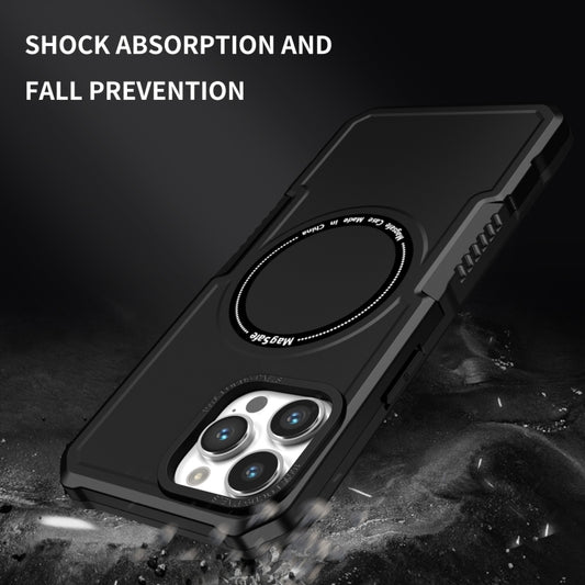 For iPhone 13 Pro Max MagSafe Shockproof Armor Phone Case(Black) by buy2fix