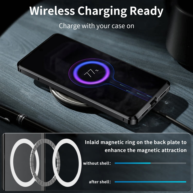 For Google Pixel 8a MagSafe Magnetic Frosted Metal Phone Case(Black) by buy2fix