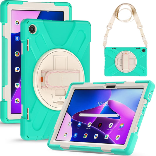 For Lenovo Tab M10 10.1 3rd Gen Silicone + PC Protective Tablet Case(Mint Green) by buy2fix
