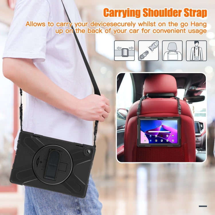 For Lenovo Tab M10 10.1 3rd Gen Silicone + PC Protective Tablet Case(Black) by buy2fix