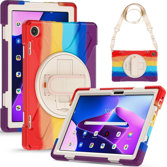 For Lenovo Tab M10 10.1 3rd Gen Silicone + PC Protective Tablet Case(Colorful Red) by buy2fix