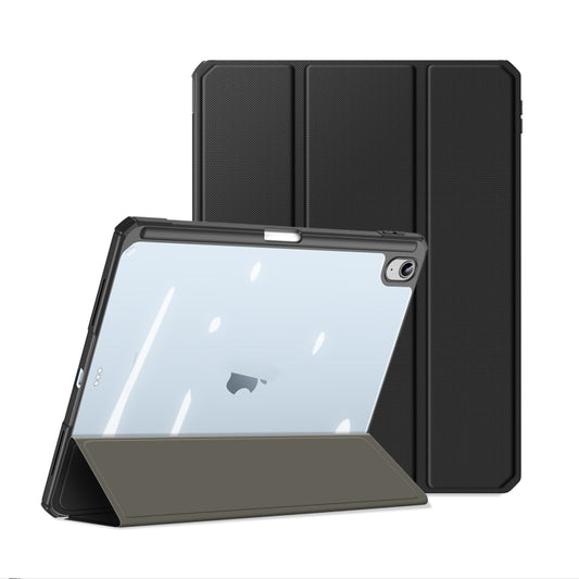 For iPad 2025 / 2022 DUX DUCIS TOBY Series Antiskid Leather Smart Tablet Case(Black) by DUX DUCIS