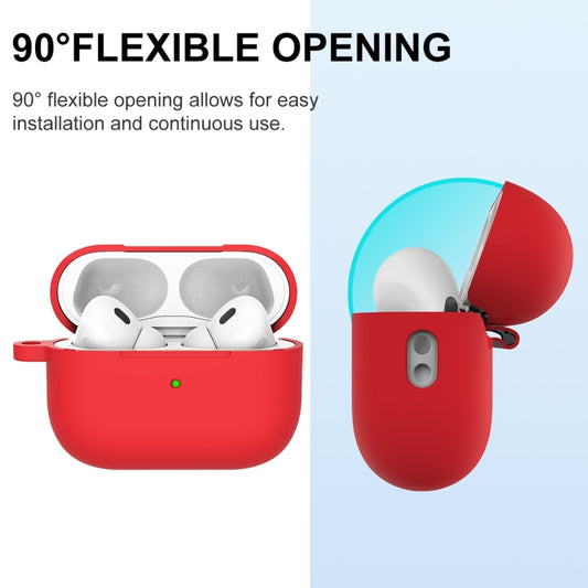 For AirPods Pro 2 Thickened One-piece Shockproof Earphone Case(Red) by buy2fix