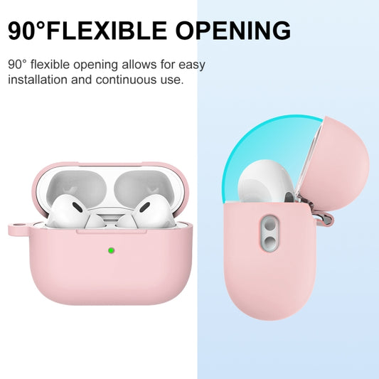 For AirPods Pro 2 Thickened One-piece Shockproof Earphone Case(Pink) by buy2fix