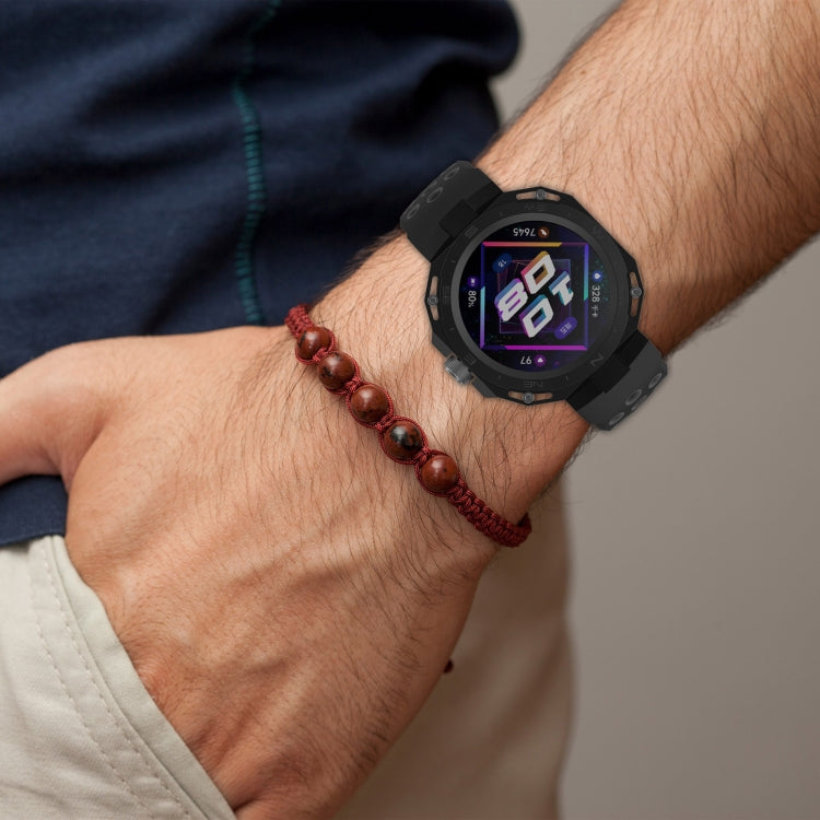 For Huawei Watch GT Cyber Two-color Silicone Watch Band (Blue) by buy2fix