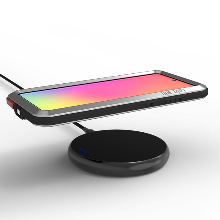 For Galaxy A71 LOVE MEI Metal Shockproof Waterproof Dustproof Protective Case(Silver) by LOVE MEI