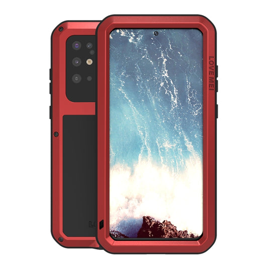 For Galaxy S20 Plus LOVE MEI Metal Shockproof Waterproof Dustproof Protective Case(Red) by LOVE MEI