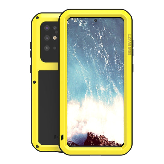 For Galaxy S20 Plus LOVE MEI Metal Shockproof Waterproof Dustproof Protective Case(Yellow) by LOVE MEI