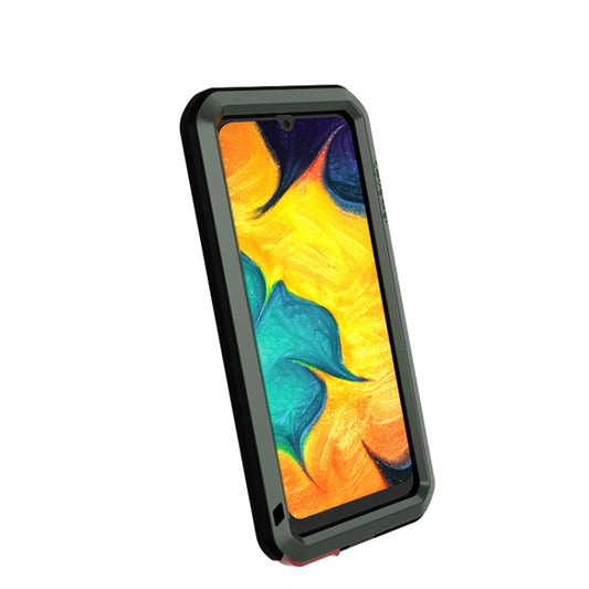 For Galaxy A30 LOVE MEI Metal Shockproof Waterproof Dustproof Protective Case(Army Green) - Galaxy Phone Cases by LOVE MEI | Online Shopping UK | buy2fix
