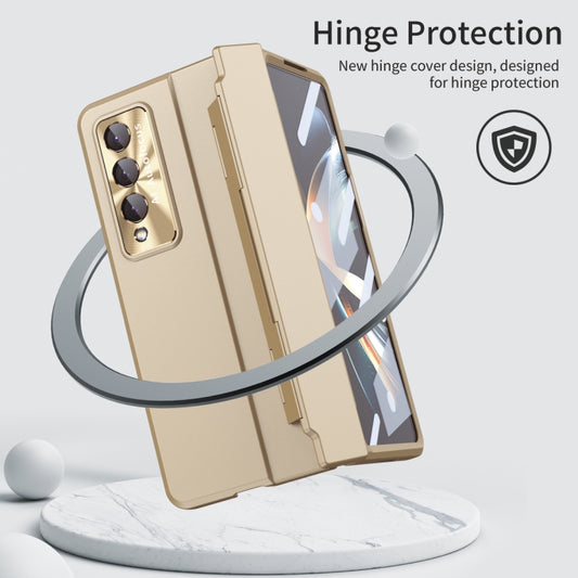 For Samsung Galaxy Z Fold3 5G Integrated Full Coverage Phone Case with Hinge(Gold) - Galaxy Phone Cases by buy2fix | Online Shopping UK | buy2fix