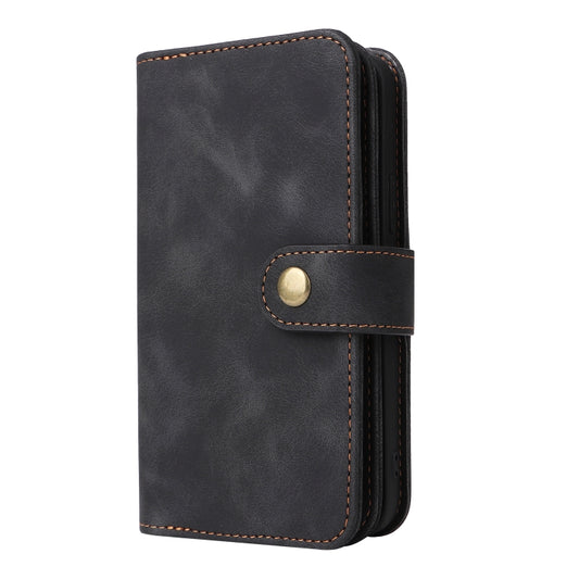 For iPhone 13 Multifunctional Card Slot Zipper Wallet Flip Leather Phone Case(Black) - iPhone 13 Cases by buy2fix | Online Shopping UK | buy2fix