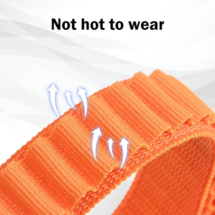 For Fitbit Versa 4 / Sense 2 Universal Loop Nylon Watch Band(Orange) by buy2fix