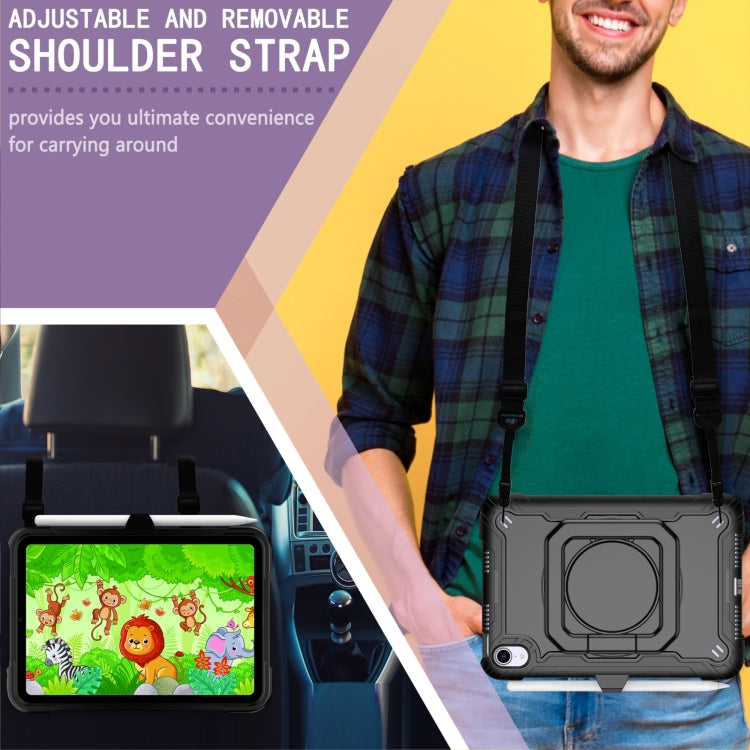 For iPad mini 2024 / mini 6 Silicone + PC Bracelet Holder Tablet Case(Black) - iPad mini 6 Cases by buy2fix | Online Shopping UK | buy2fix