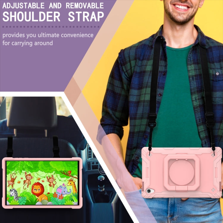 For Lenovo Tab M10 HD 2nd Gen Silicone + PC Bracelet Holder Tablet Case(Rose Gold) - Lenovo by buy2fix | Online Shopping UK | buy2fix