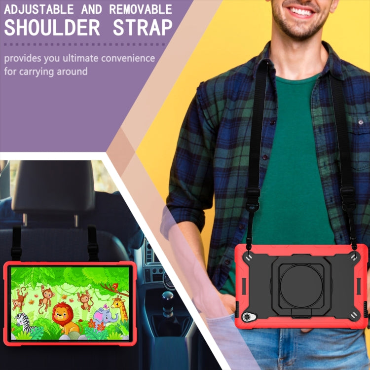 For Lenovo Tab M10 HD 2nd Gen Silicone + PC Bracelet Holder Tablet Case(Red + Black) - Lenovo by buy2fix | Online Shopping UK | buy2fix