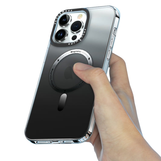 For iPhone 14 MagSafe Gradient Phone Case(Black) by buy2fix