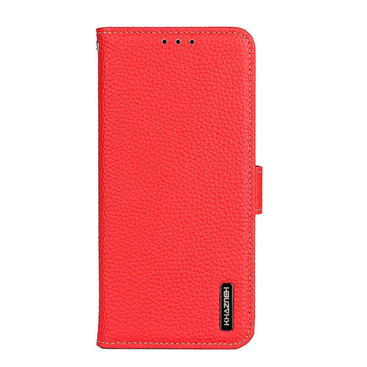 For Nokia X30 5G KHAZNEH Litchi Genuine Leather Phone Case(Red) - Nokia Cases by buy2fix | Online Shopping UK | buy2fix
