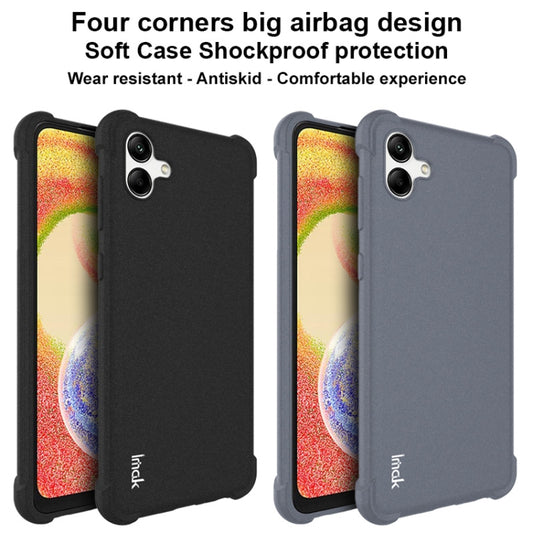 For Samsung Galaxy A04 4G imak Shockproof Airbag TPU Phone Case(Matte Black) by imak