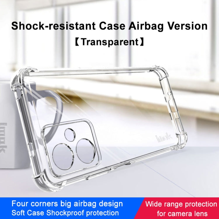 For Xiaomi Redmi Note 12 China imak Shockproof Airbag TPU Phone Case(Transparent) by imak