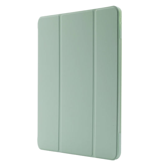 Skin Feel Pen Holder Tri-fold Tablet Leather Case For iPad Air 13 2025 / 2024 / iPad Pro 12.9 2022 / 2021 / 2020 / 2018(Matcha Green) by buy2fix