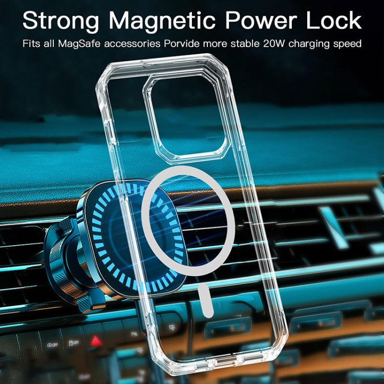 For iPhone 13 Pro TPU Four-corner Airbag Shockproof Magsafe Phone Case(Blue) by buy2fix