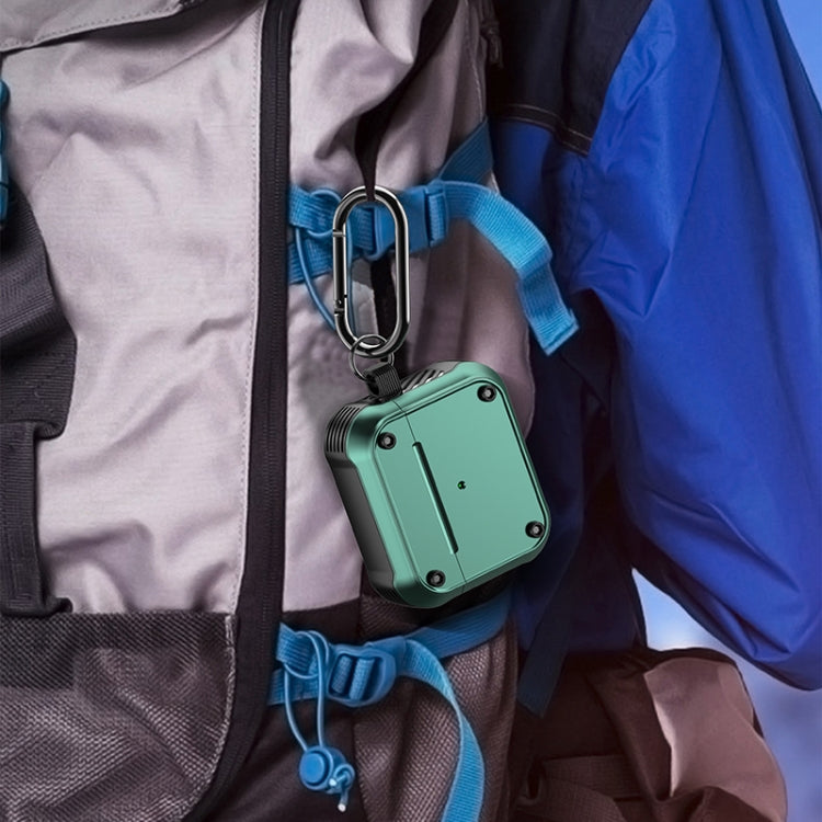 For AirPods 3 Wing TPU + PC Shockproof Earphone Protective Case(Black Red) by buy2fix