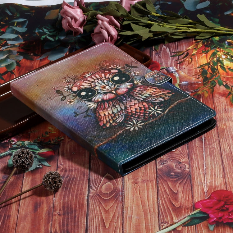 For 7 inch Tablet PC Universal Coloured Drawing Pattern Horizontal Flip Leather Case with Holder & Card Slot(Owl) - 7 inch by buy2fix | Online Shopping UK | buy2fix