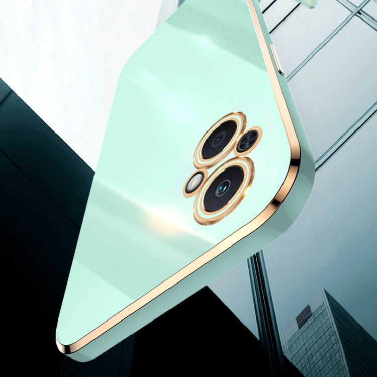 For OPPO A96 XINLI Straight Edge 6D Electroplate TPU Phone Case(Black) by buy2fix