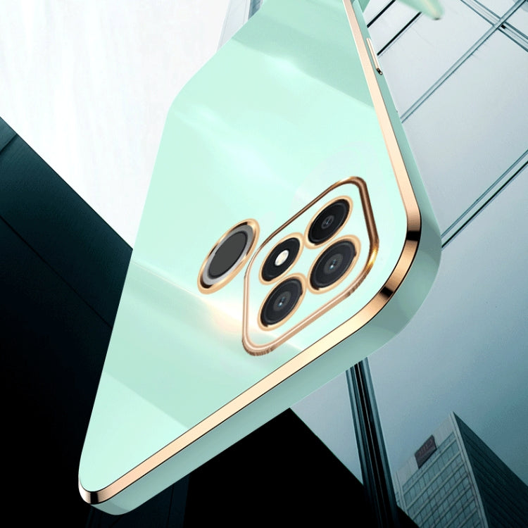 For Realme C21Y XINLI Straight Edge 6D Electroplate TPU Phone Case(Black) by buy2fix