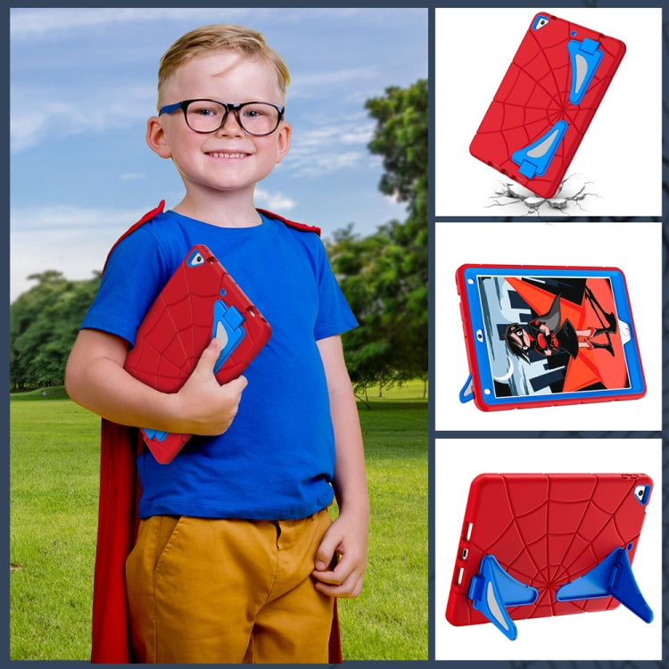 For iPad 9.7 2018 / 2017 / Air 2 Silicone + PC Shockproof Protective Tablet Case(Red+Blue) - iPad 9.7 (2018) & (2017) Cases by buy2fix | Online Shopping UK | buy2fix