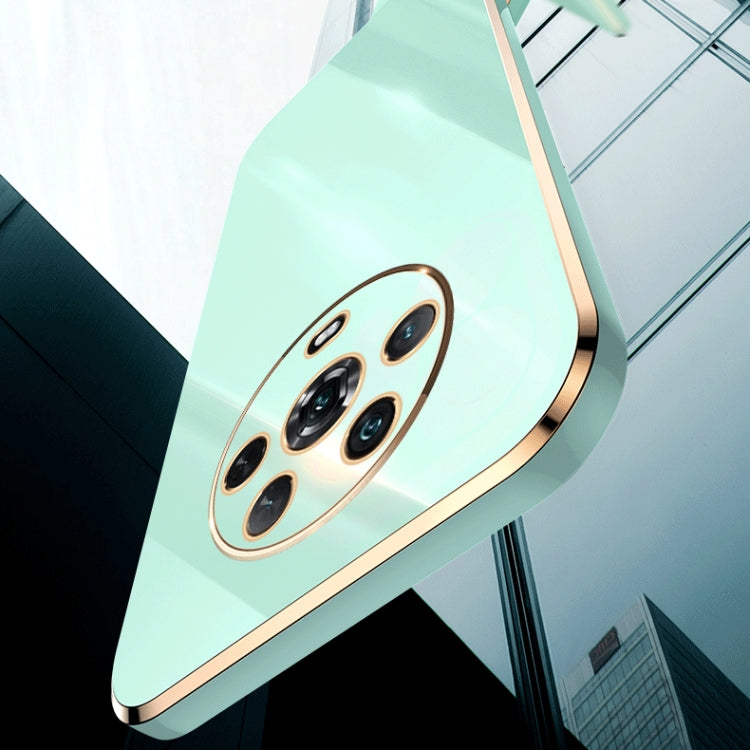 For Honor X40 XINLI Straight Edge 6D Electroplate TPU Phone Case(Black) by XINLI