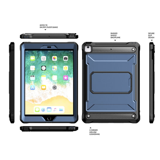 For iPad 9.7 2017/2018 Explorer PC + TPU Tablet Protective Case(Blue) - iPad 9.7 (2018) & (2017) Cases by buy2fix | Online Shopping UK | buy2fix