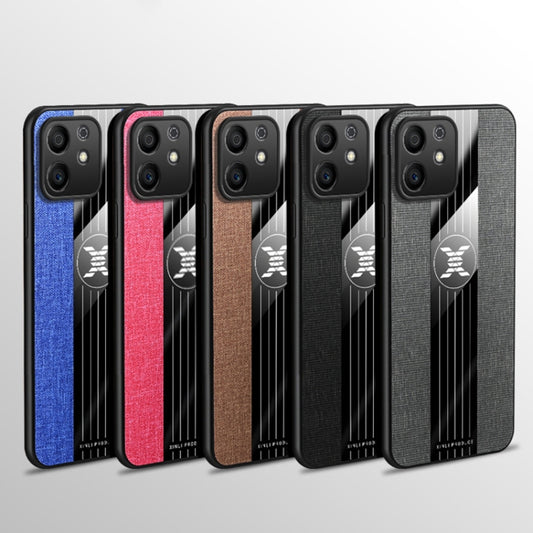 For Honor Play6T Pro XINLI Stitching Cloth Textue TPU Phone Case with Ring Holder(Black) by XINLI