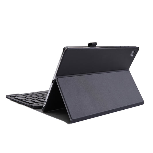 A610 For Galaxy Tab S6 Lite 10.4 P610 / P615 (2020) Bluetooth Keyboard Tablet Case with Stand & Elastic Pen Band(Black) by buy2fix