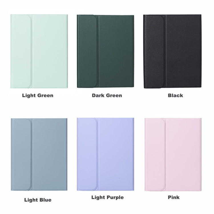 For iPad 10th Gen 10.9 2022 SA-10DS Backlight Bluetooth Keyboard Leather Tablet Case with Pen Slot(Light Purple) by buy2fix